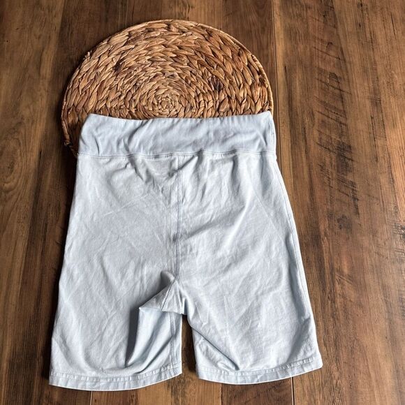 FP Movement Free People Womens Light Blue Biker Shorts Medium Cotton Blend - Picture 4 of 6